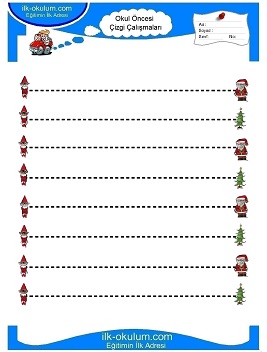 Çocuklar İçin Çizgi Çalışma Sayfaları 
